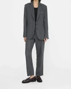 Pantaloni Liu Jo Jeans grigi in lyocell con fodera