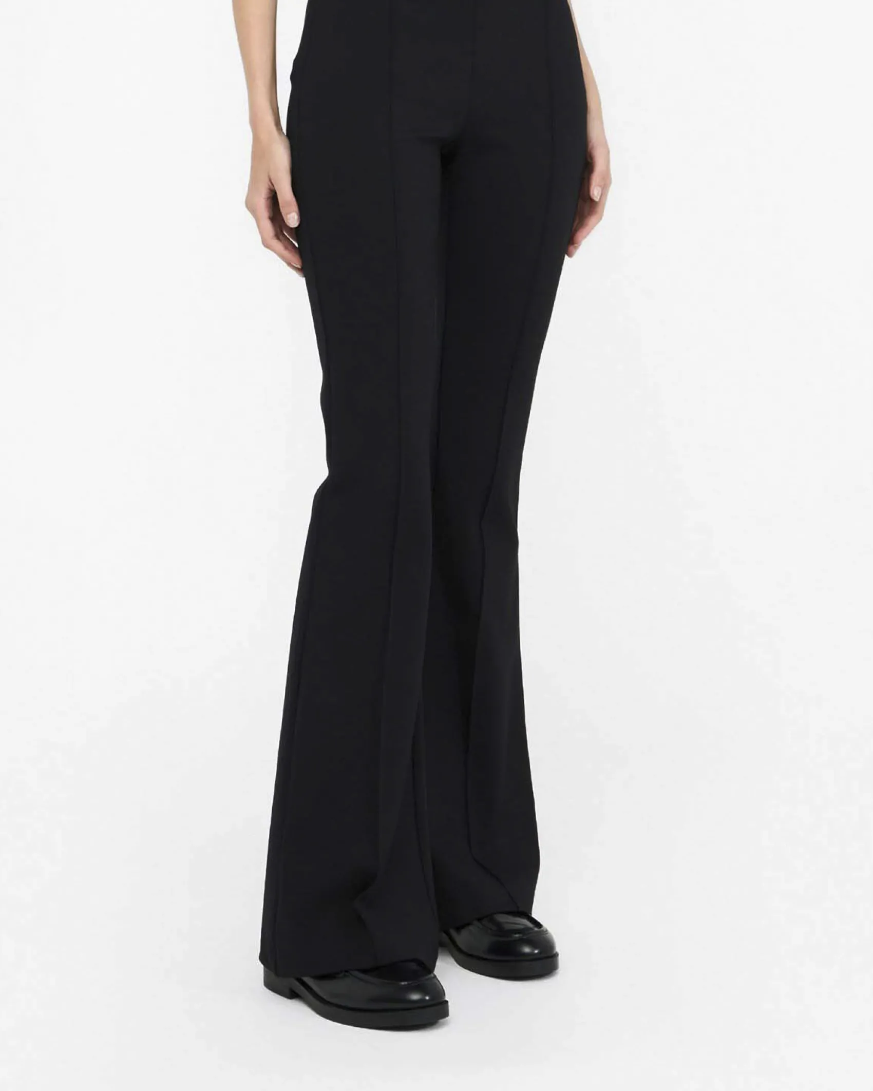 Pantaloni Liu Jo Jeans neri in punto milano con cintura logo