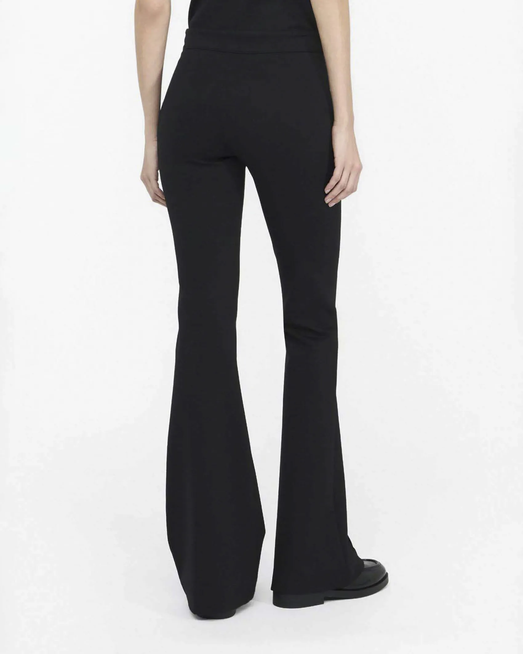 Pantaloni Liu Jo Jeans neri in punto milano con cintura logo
