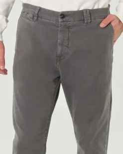 Pantaloni My Stuff chino grigi regular-fit in caldo tessuto di cotone stretch