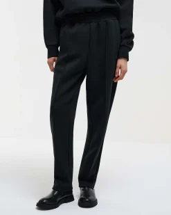 Pantaloni neri Colmar Originals in misto cotone effetto neoprene con elastico inserito in vita