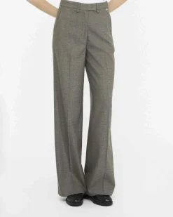 Pantaloni straight Liu Jo misto viscosa motivo chevron