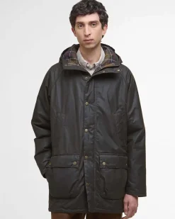 Parka Barbour Bedale Wax verde militare