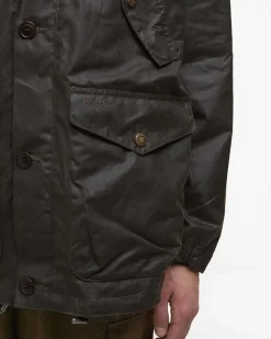 Parka Barbour Re-Engineered Endurance Mountain in cotone cerato verde militare