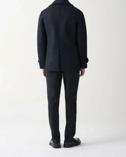 Peacot Colmar Originals blu doppiopetto in misto lana stretch