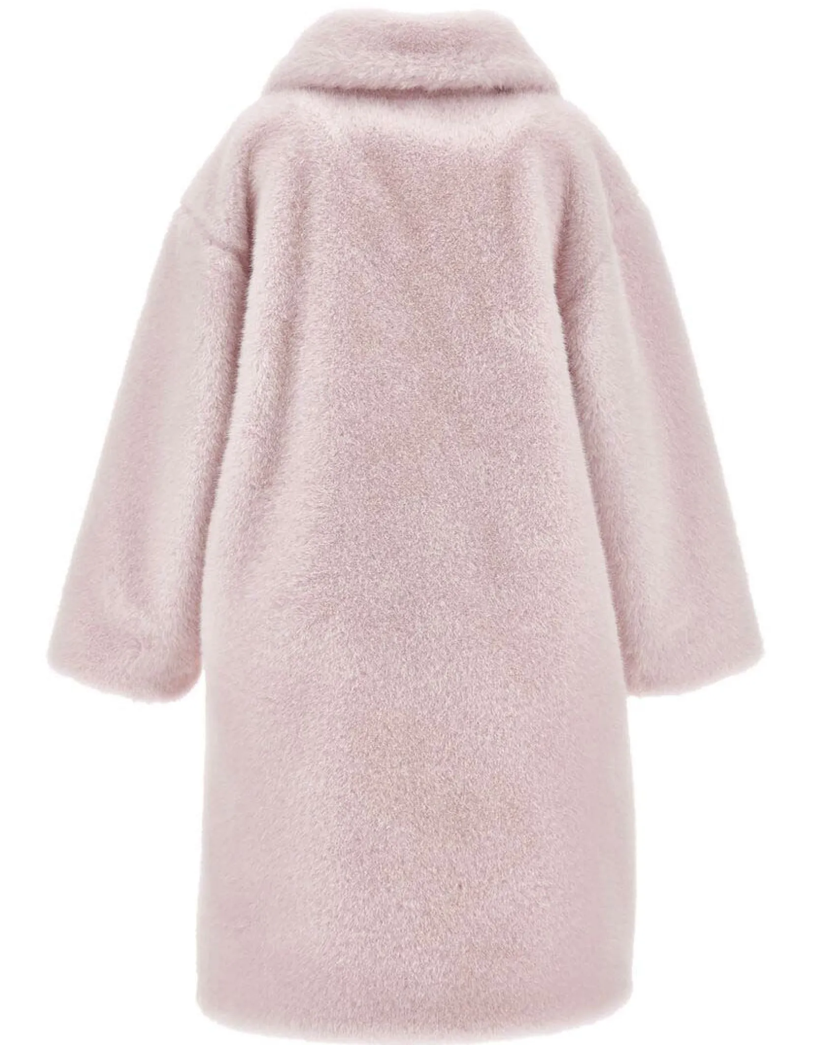 Pelliccia Monnalisa rosa con maxi tasche