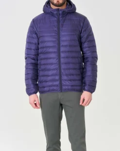 Piumino 100 grammi Pellizzari blu indaco con cappuccio