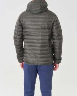 Piumino 100 grammi Pellizzari verde militare con cappuccio
