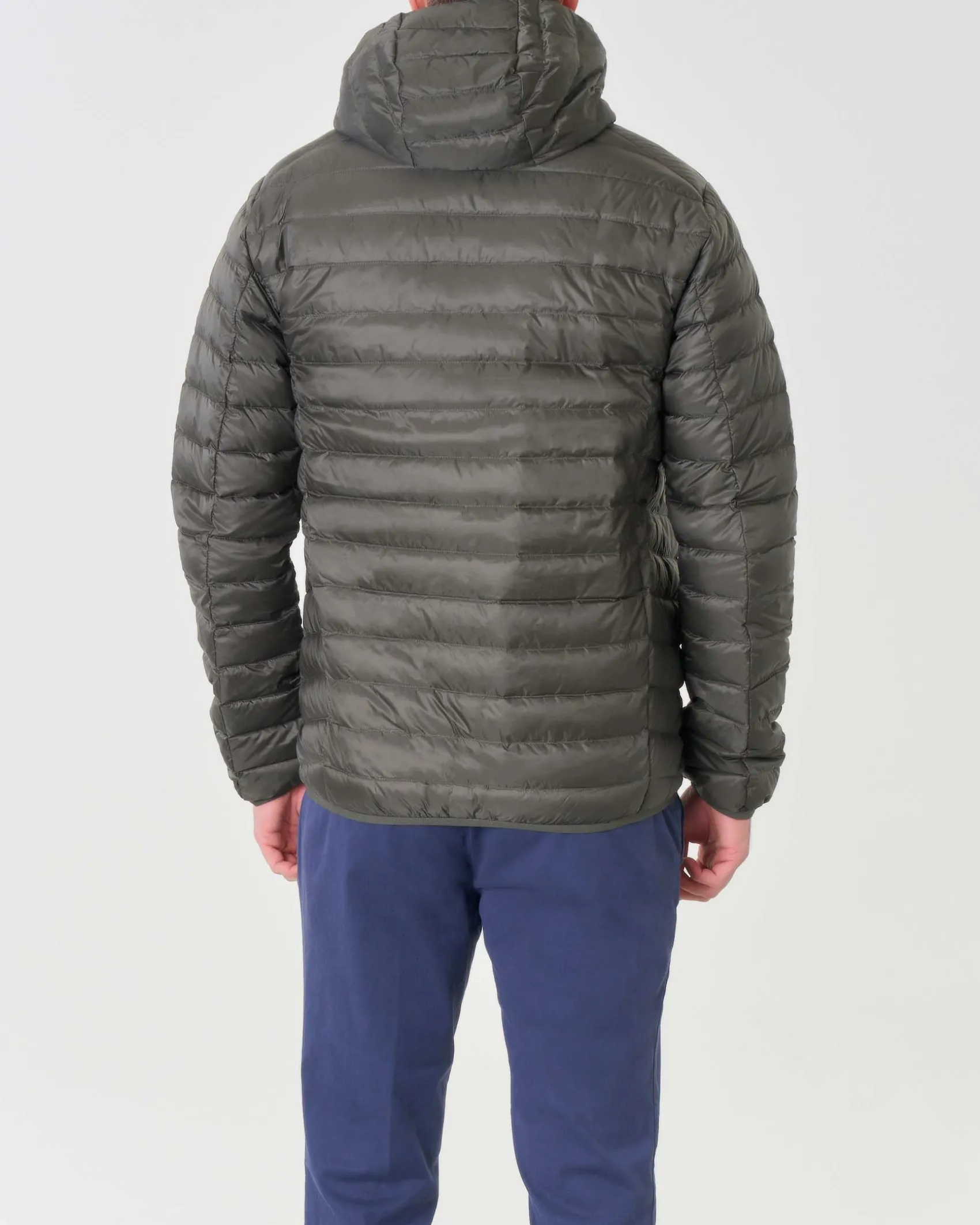 Piumino 100 grammi Pellizzari verde militare con cappuccio