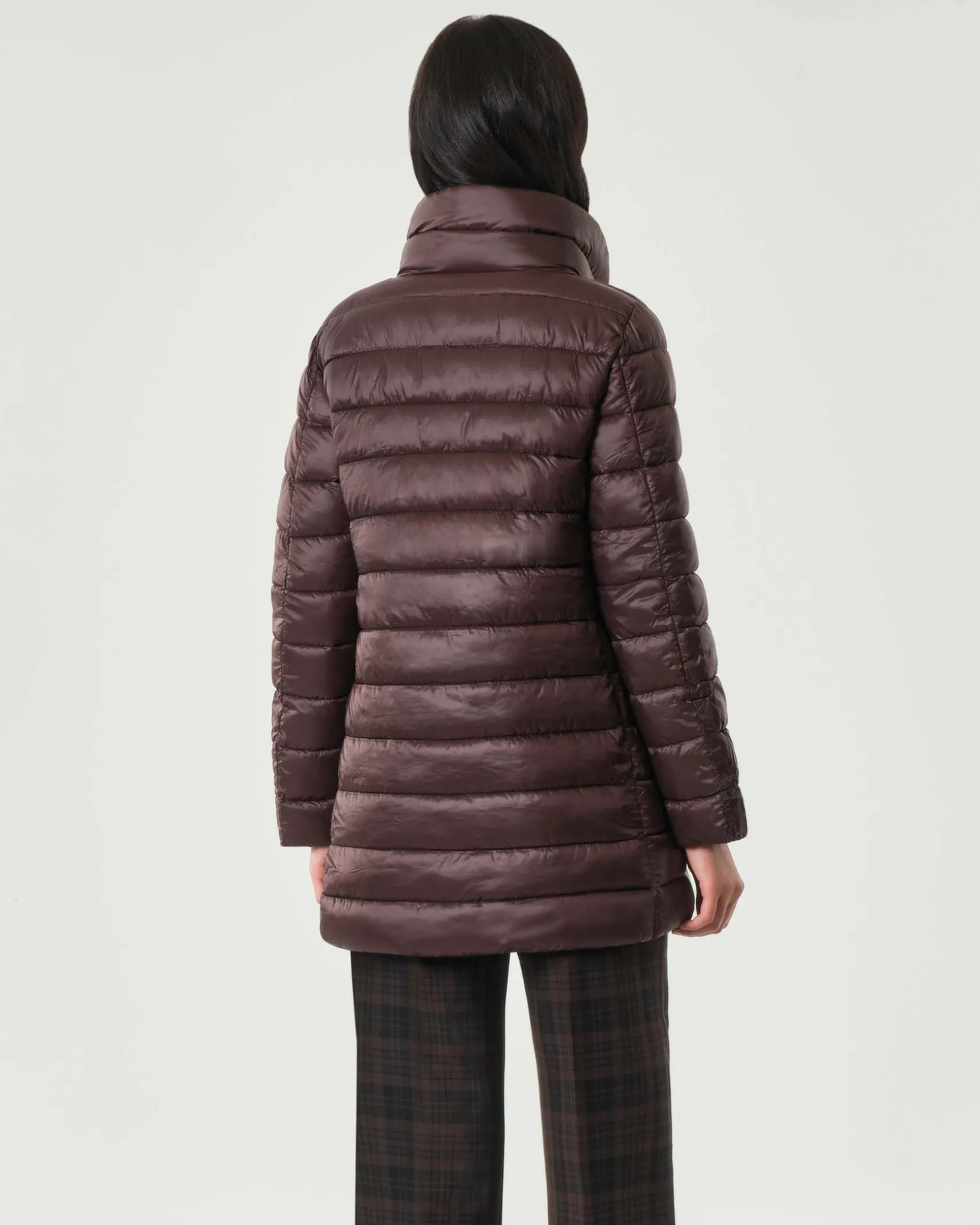Piumino bordeaux Emme Marella con collo alto