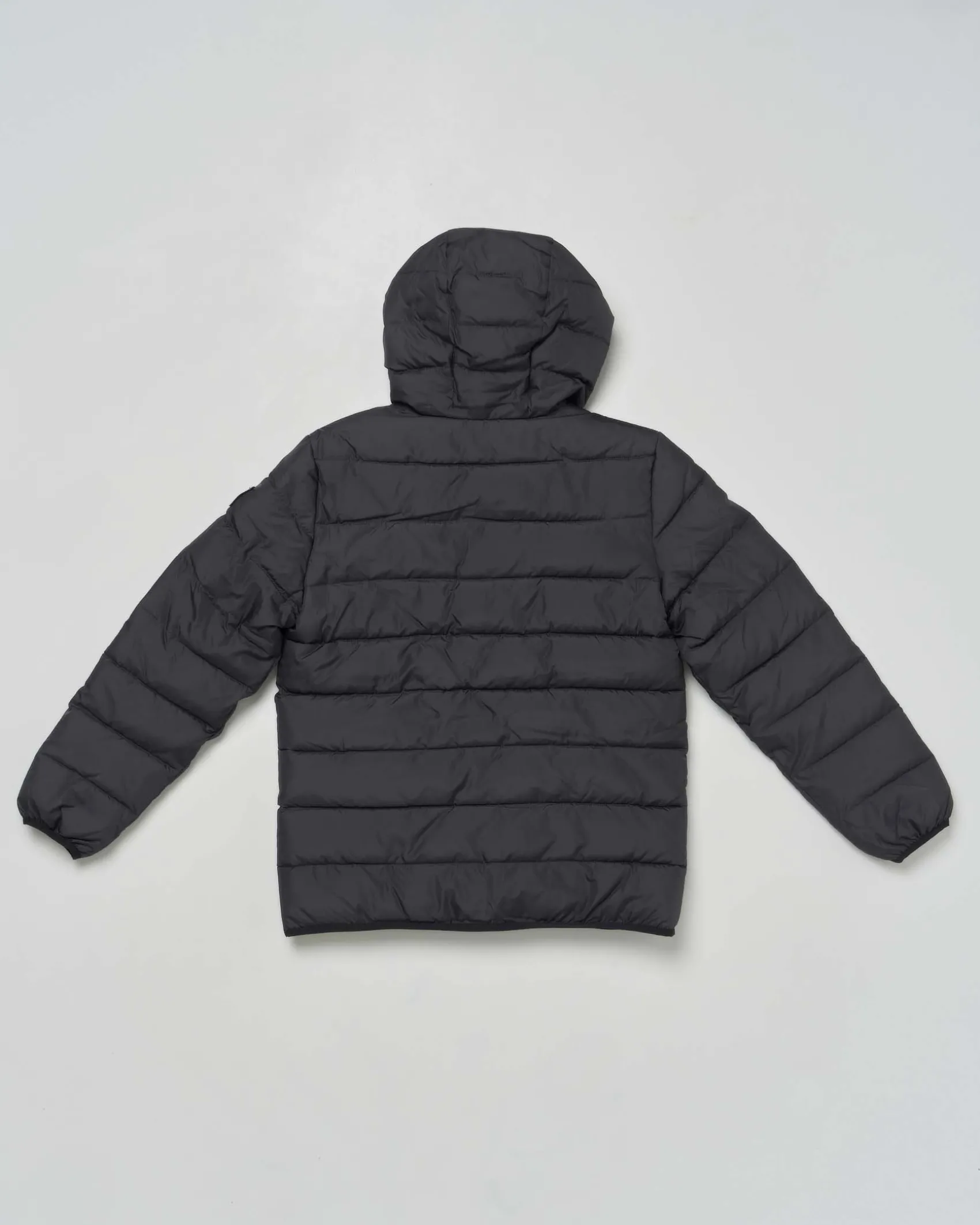 Piumino Calvin Klein nero trapuntato con cappuccio