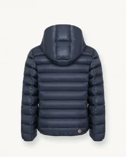 Piumino Colmar blu con cappuccio fisso