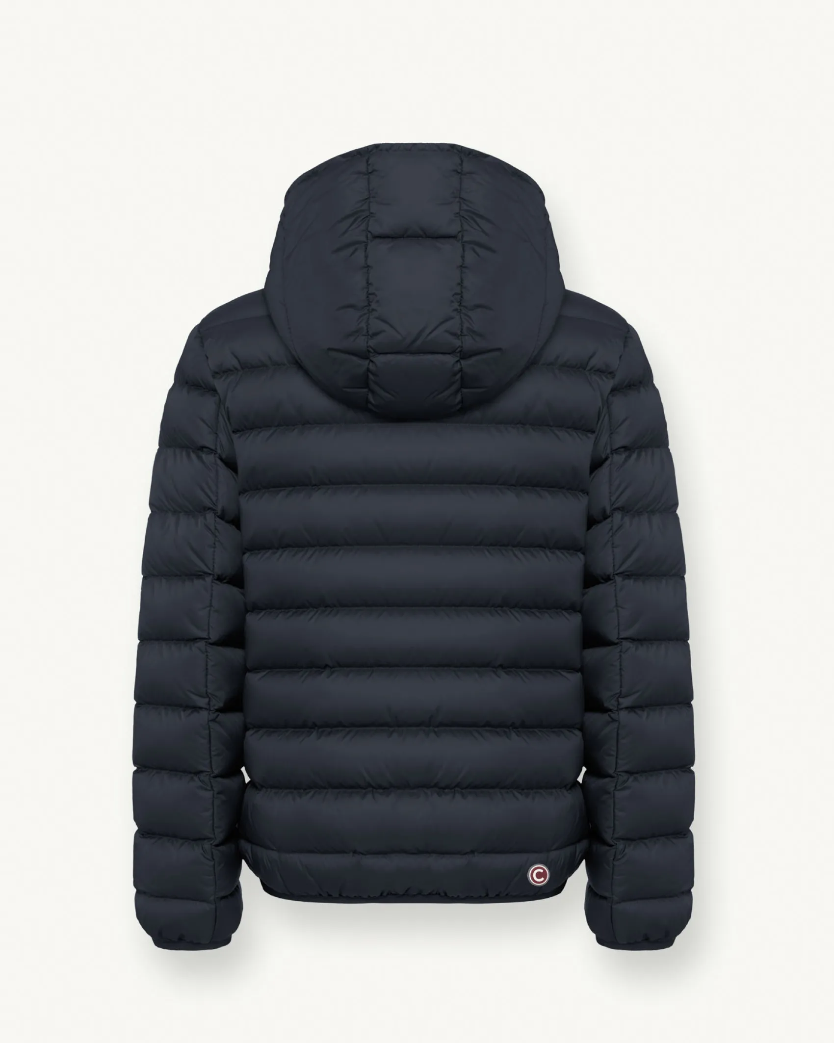 Piumino Colmar blu con cappuccio fisso in nylon opaco