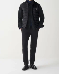 Piumino gilet Colmar Originals nero in nylon crinkle imbottito in piuma