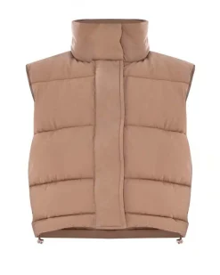 Piumino gilet Kocca beige imbottito