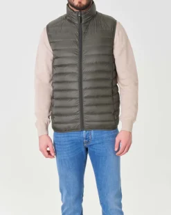 Piumino gilet Pellizzari 100 grammi verde militare