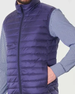 Piumino gilet Pellizzari 100 grammi blu indaco