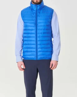 Piumino gilet Pellizzari 100 grammi blu royal