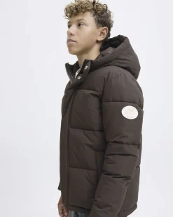 Piumino Jack & Jones moro trapuntato con cappuccio