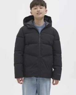 Piumino Jack & Jones nero imbottito con cappuccio