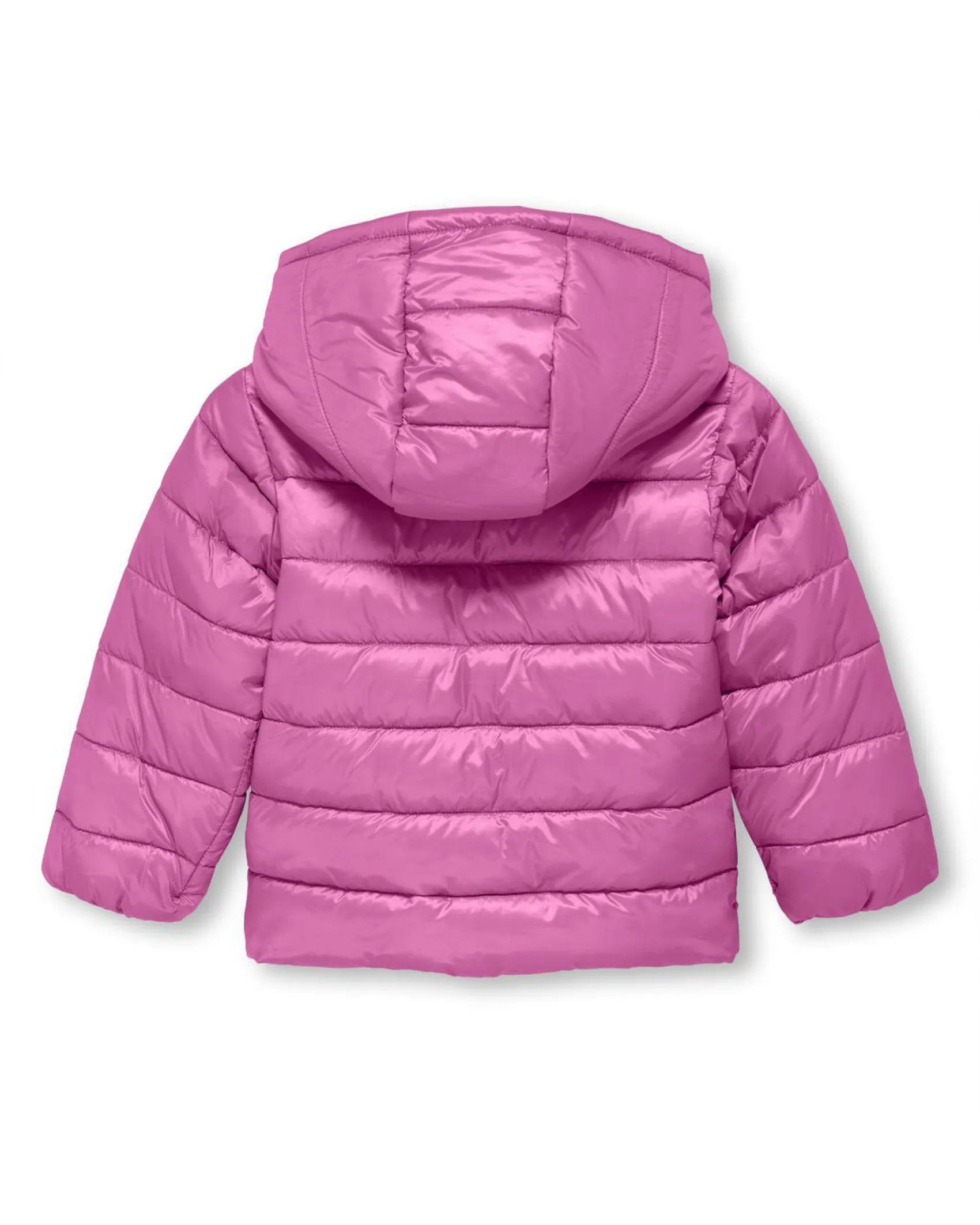 Piumino Kids Only fucsia trapuntato con cappuccio e cerniera
