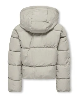 Piumino Kids Only grigio chiaro con cappuccio