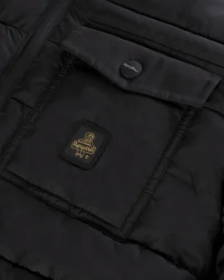 Piumino Refrigiwear Josh Jacket nero con cappuccio