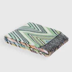 Plaids Plume in misto lana a fantasia chevron multicolor