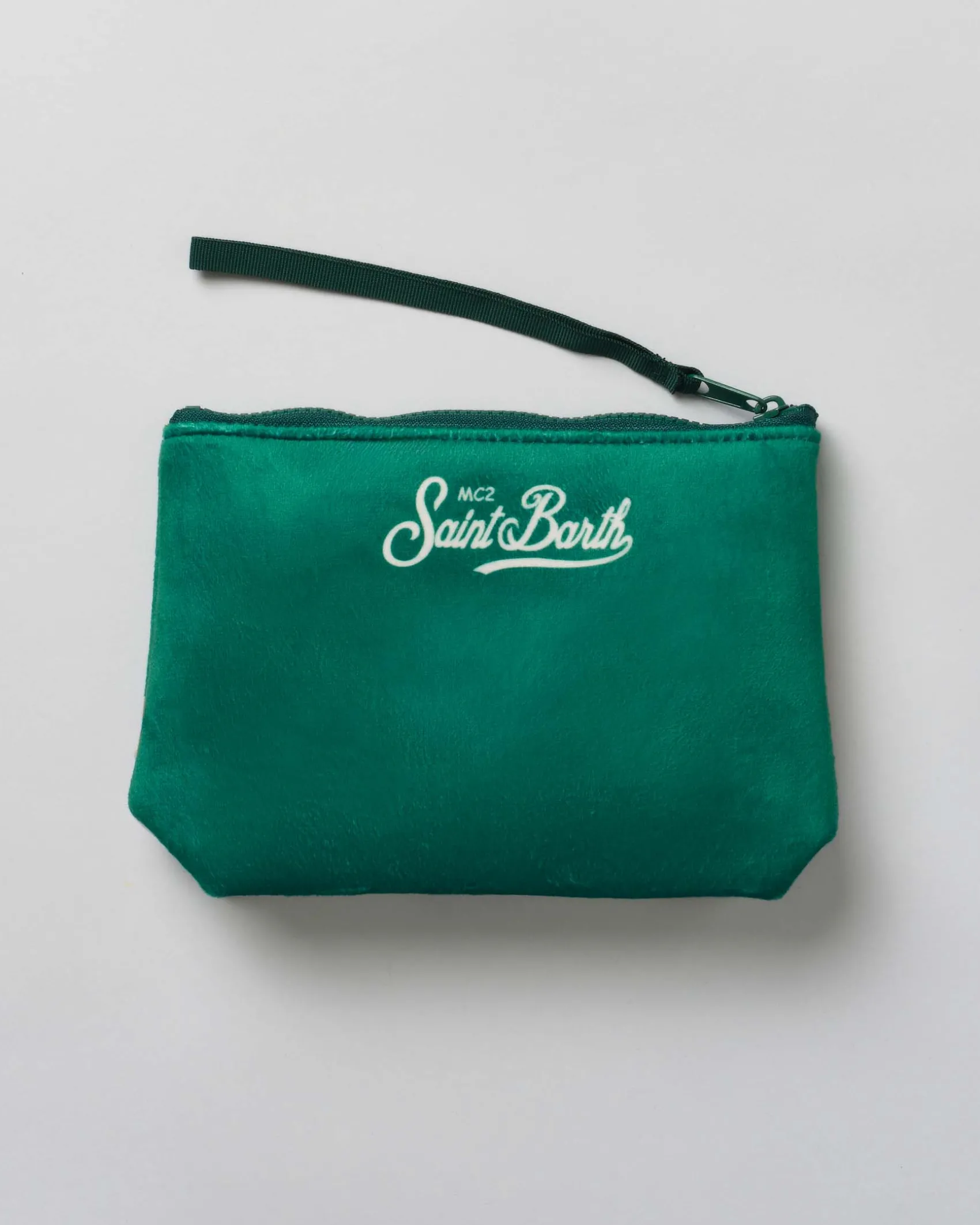 Pochette Aline verde in tessuto effetto lana con grafica Snoopy a Cortina