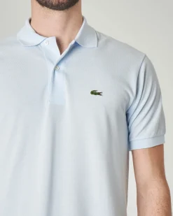 Polo azzurra classic fit L.12.12 in petit piqué