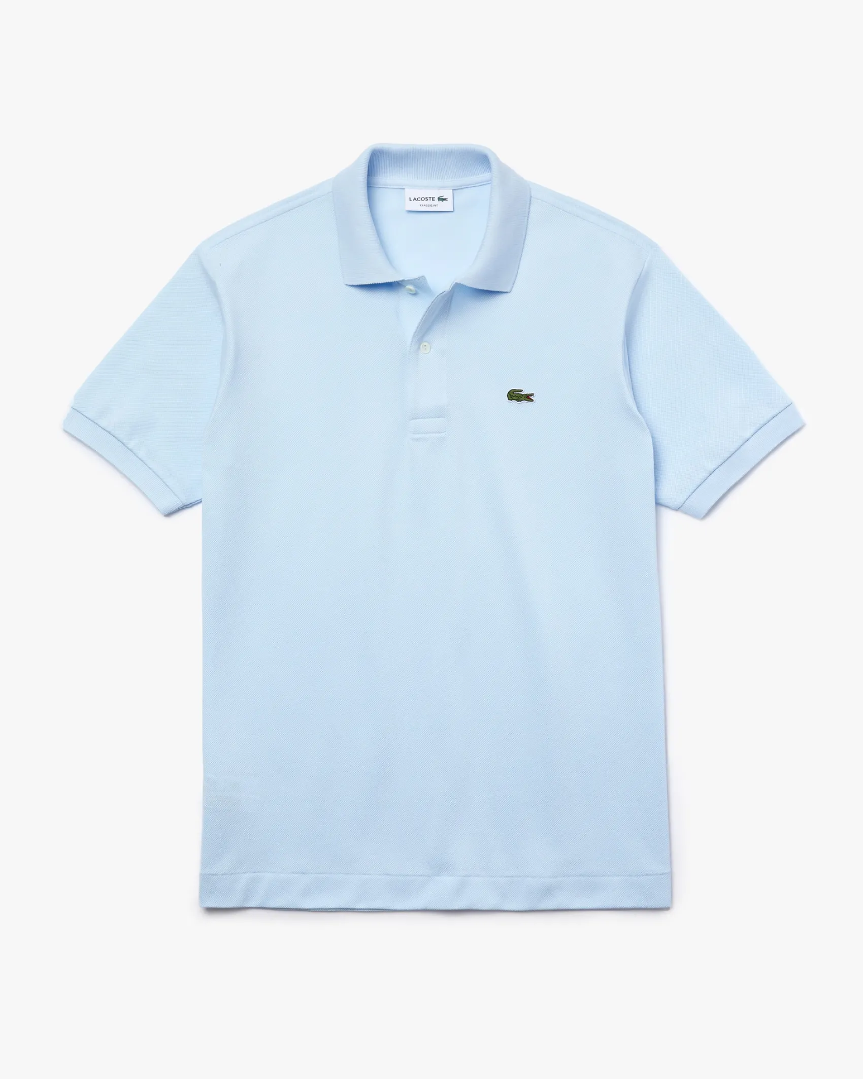 Polo azzurra classic fit L.12.12 in petit piqué