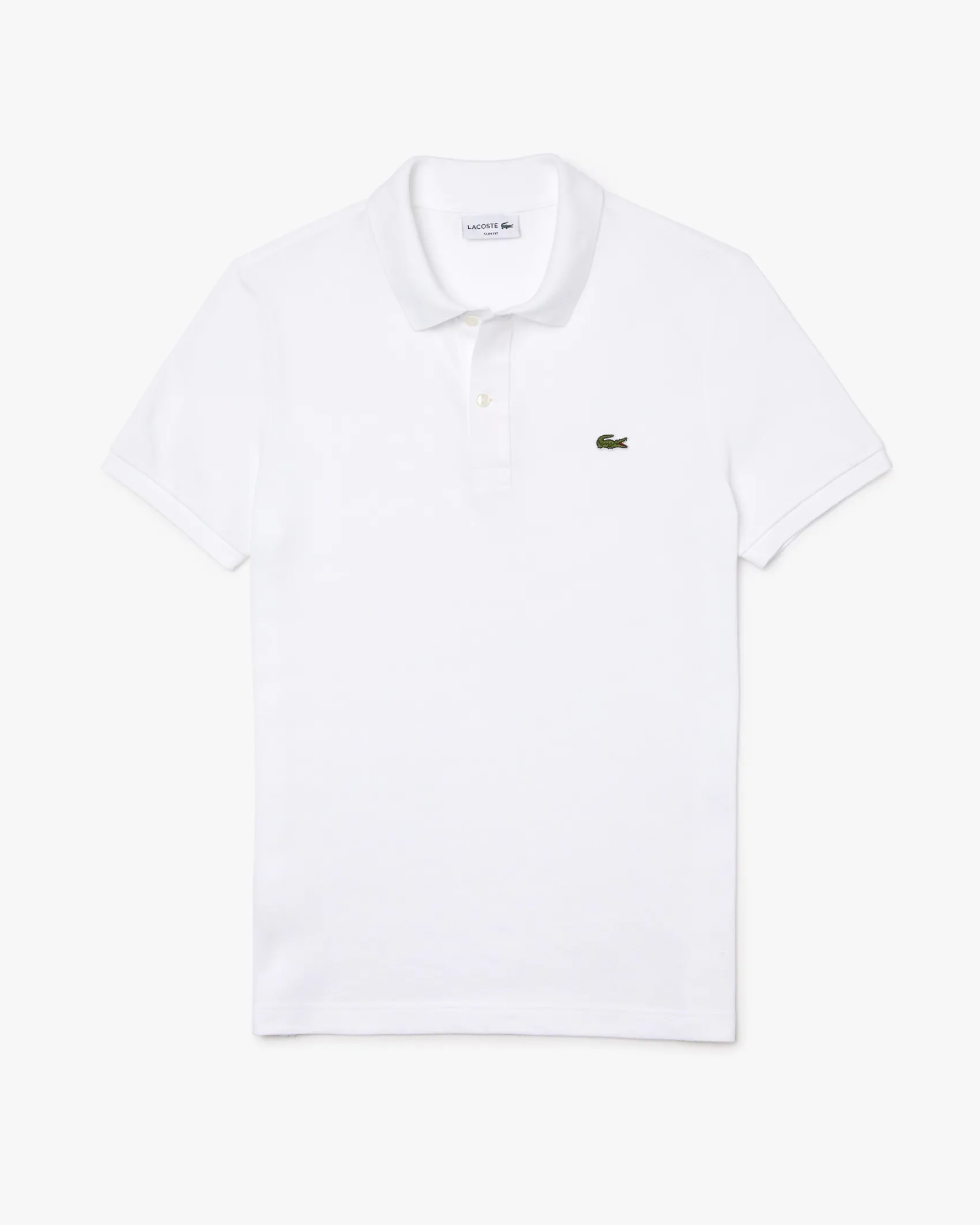 Polo bianca slim fit PH4012 in petit piqué