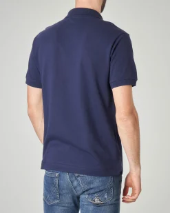Polo blu classic fit L.12.12 in petit piqué