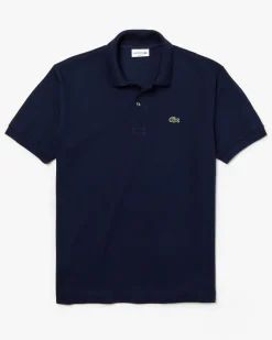 Polo blu classic fit L.12.12 in petit piqué