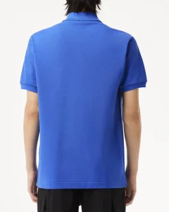 Polo blu royal classic fit L.12.12 in petit piqué