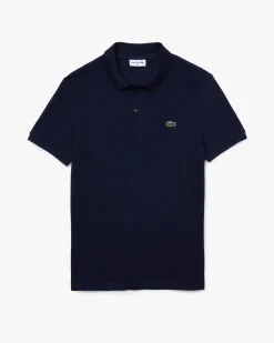 Polo blu slim fit PH4012 in petit piqué