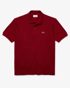 Polo bordeaux classic fit L.12.12 in petit piqué
