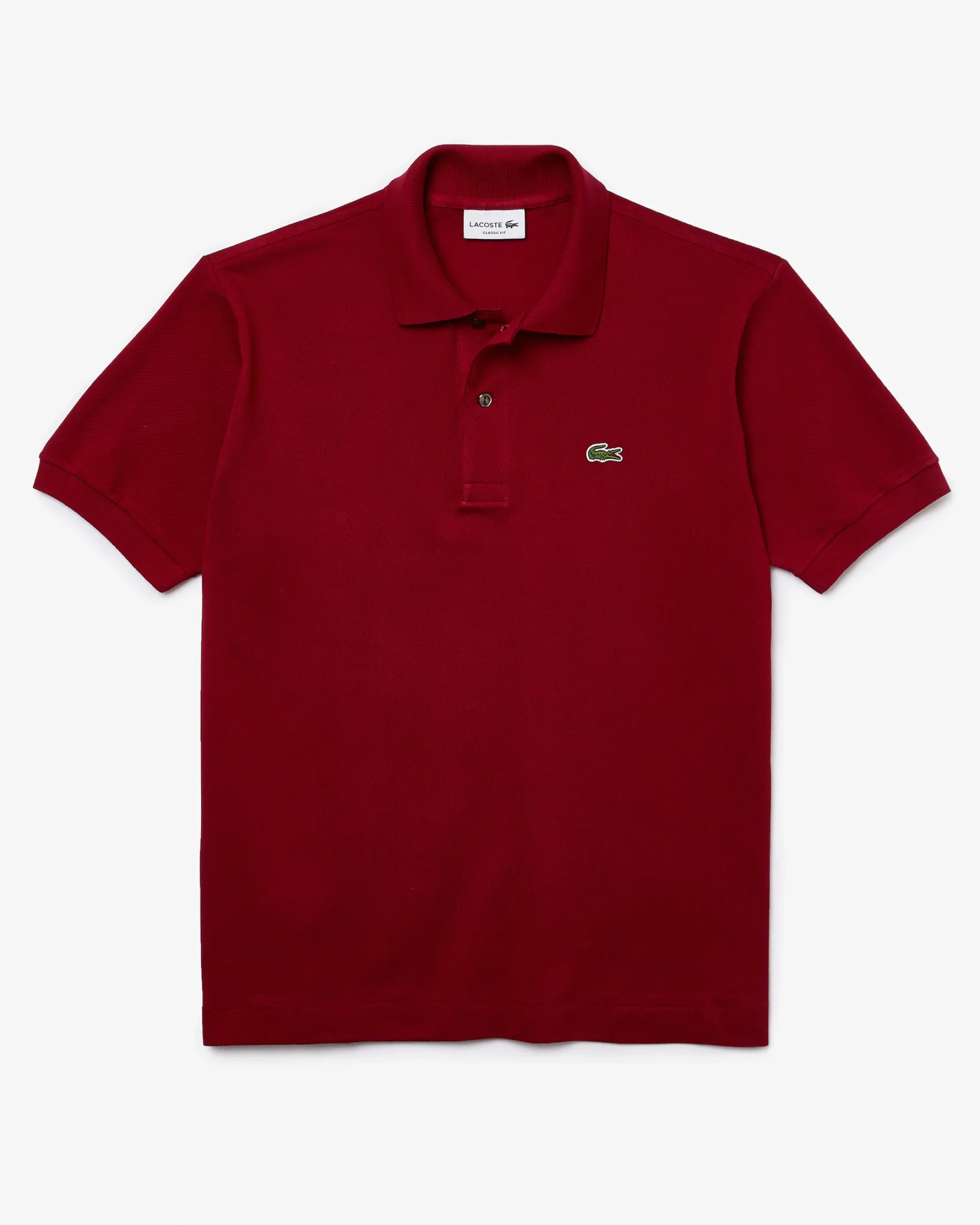 Polo bordeaux classic fit L.12.12 in petit piqué