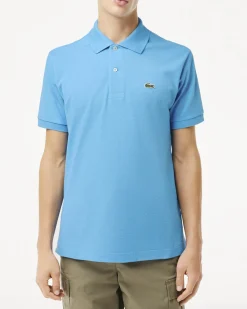 Polo celeste classic fit L.12.12 in petit piqué