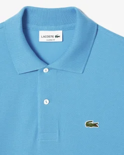 Polo celeste classic fit L.12.12 in petit piqué