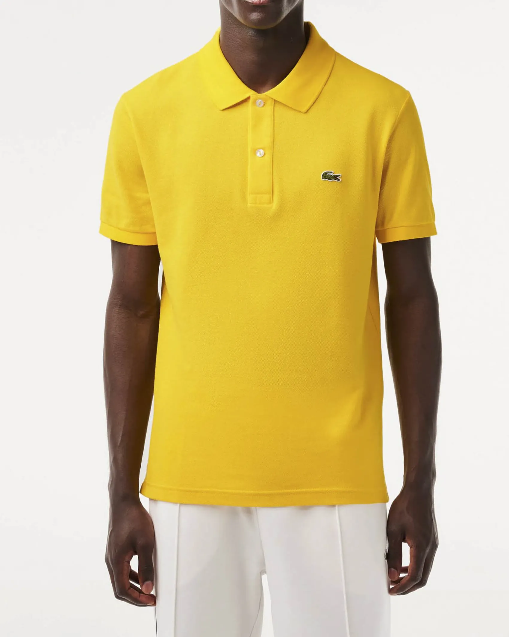 Polo giallo acceso slim fit PH4012 in petit piqué
