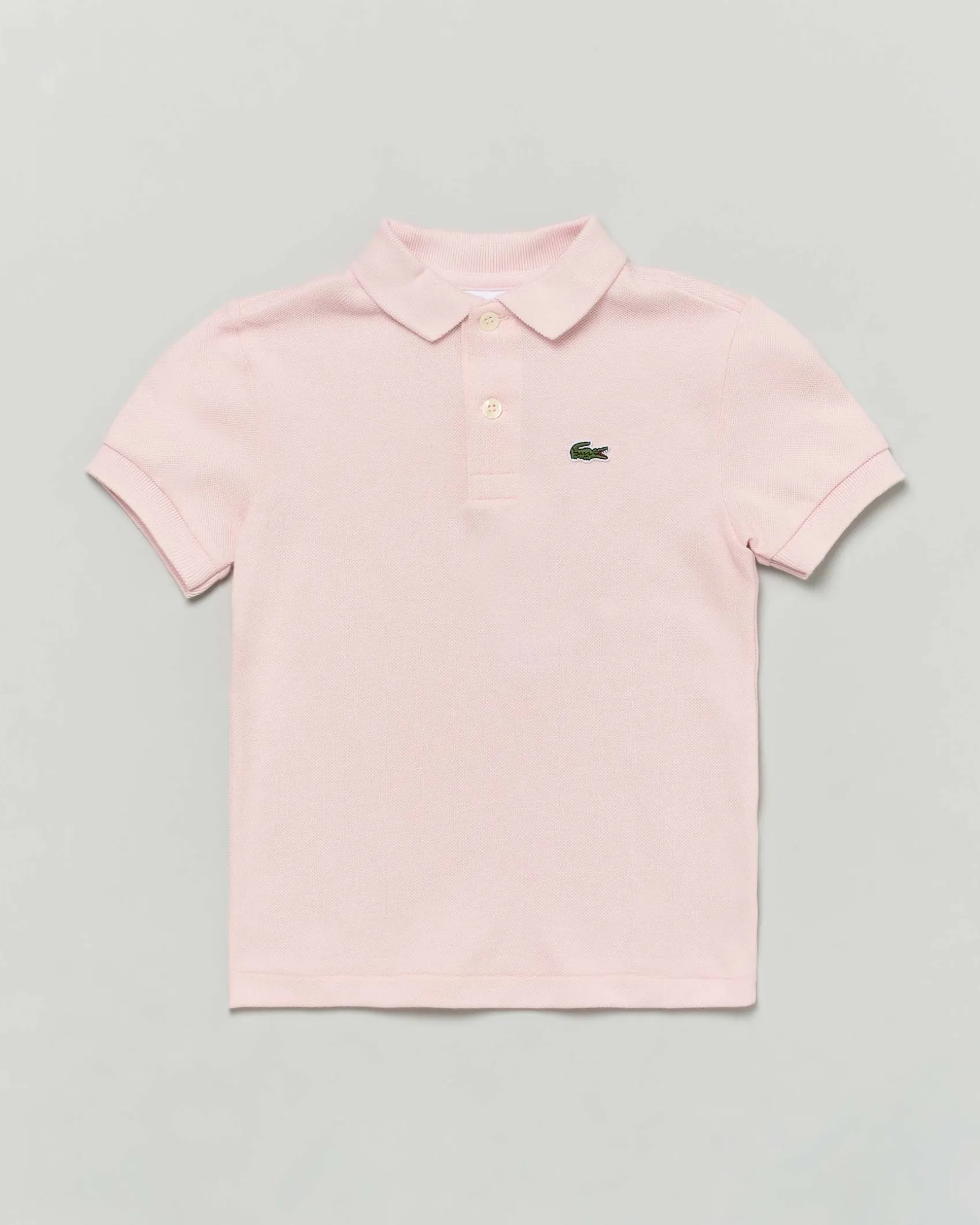 Polo Lacoste rosa piqué di puro cotone