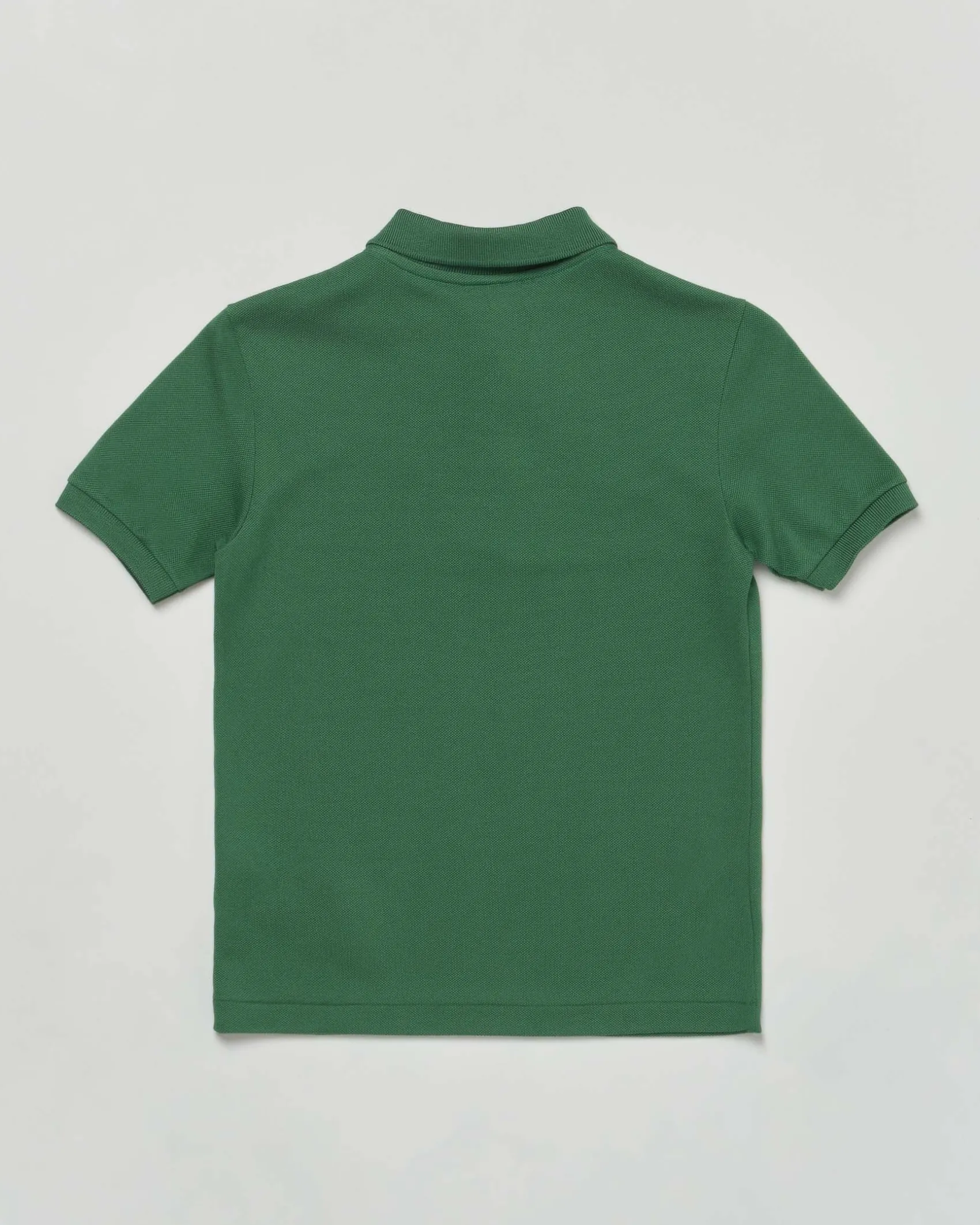 Polo Lacoste verde piqué di puro cotone