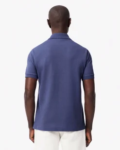 Polo Lacoste viola classic fit L.12.12 in petit piqué