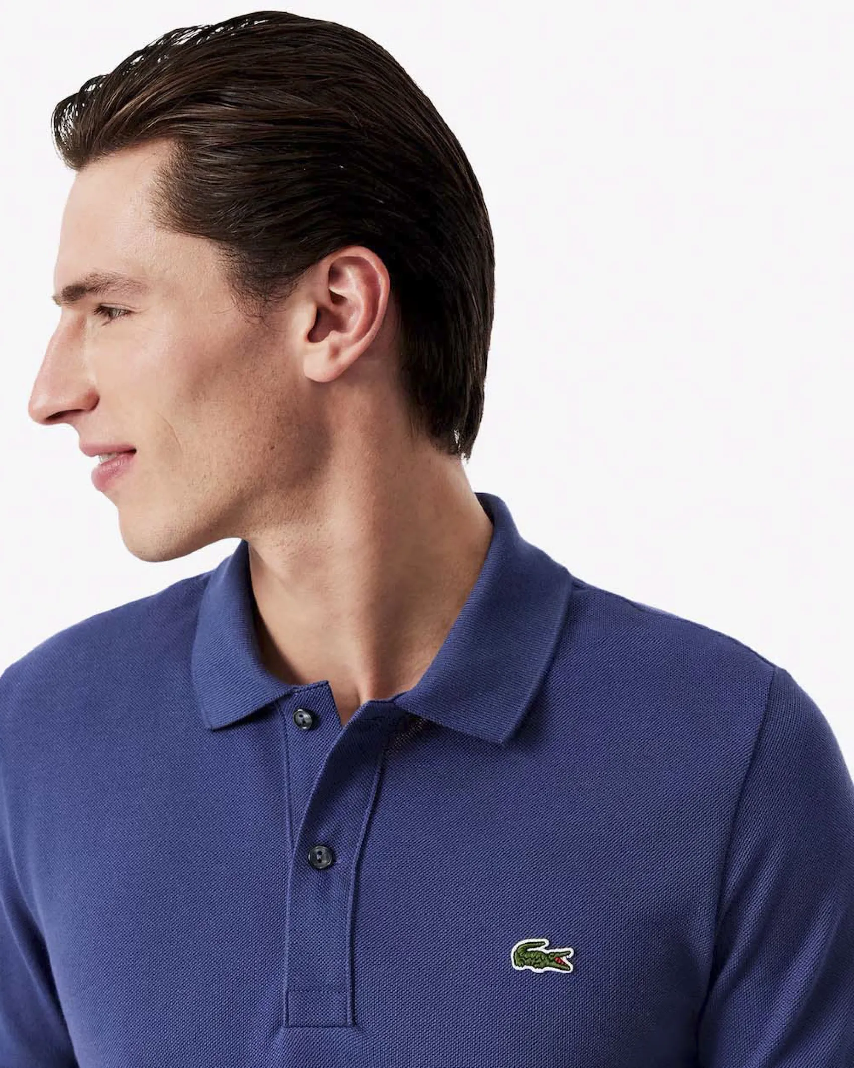 Polo Lacoste viola slim fit PH4012 in petit piqué