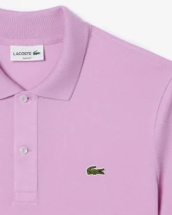 Polo lilla slim fit PH4012 in petit piqué