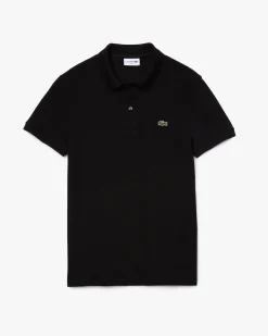 Polo nera slim fit PH4012 in petit piqué