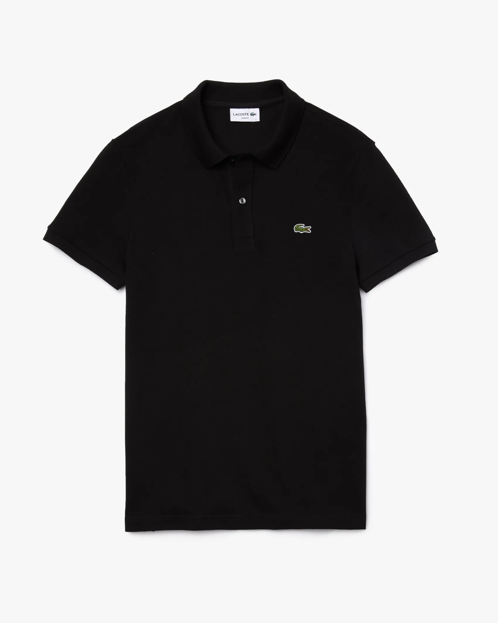 Polo nera slim fit PH4012 in petit piqué
