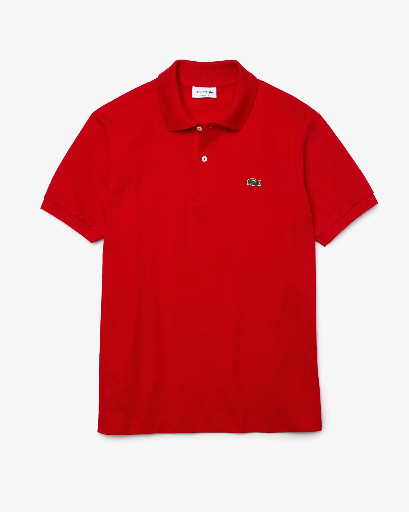 Polo rossa classic fit L.12.12 in petit piqué