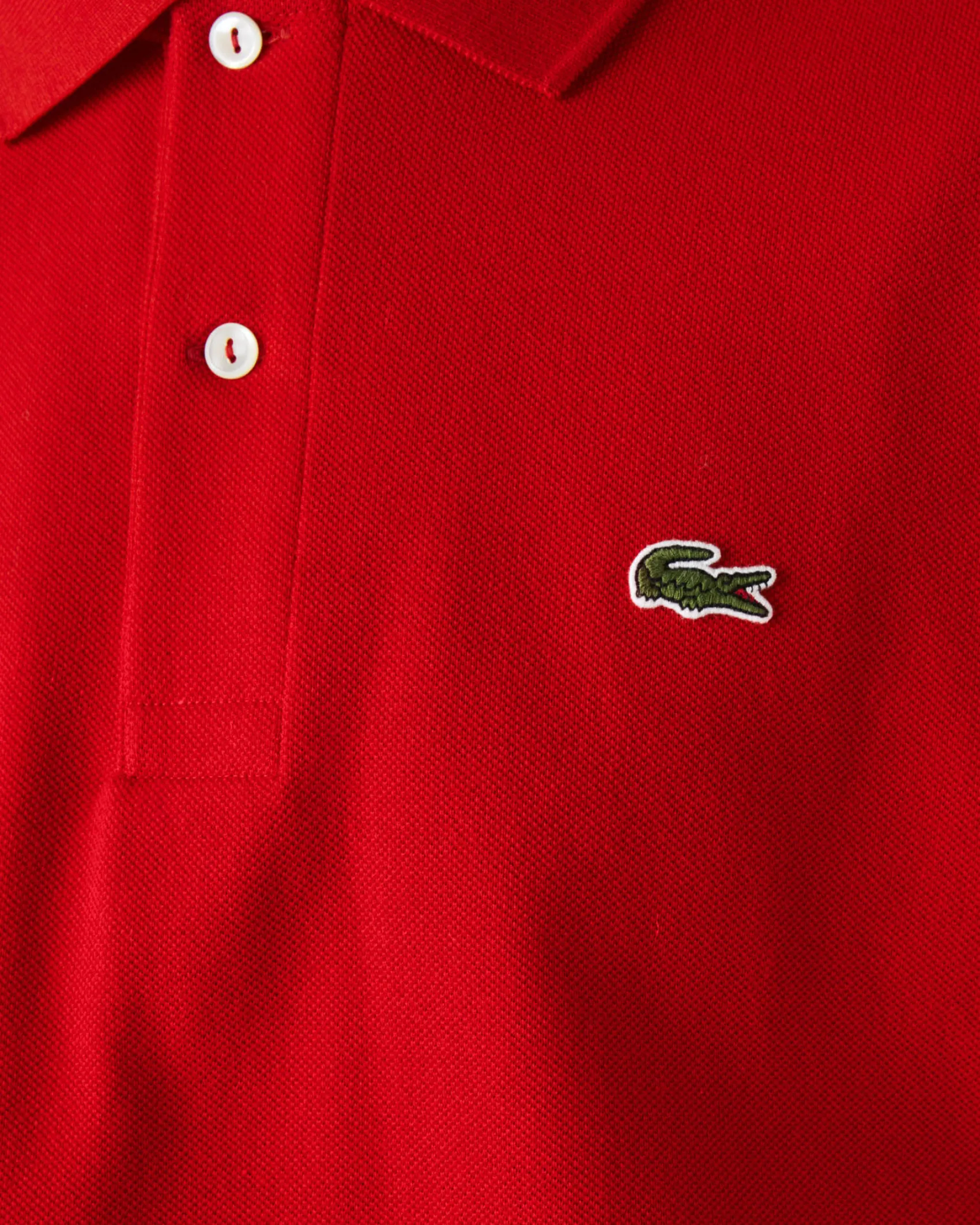 Polo rossa classic fit L.12.12 in petit piqué